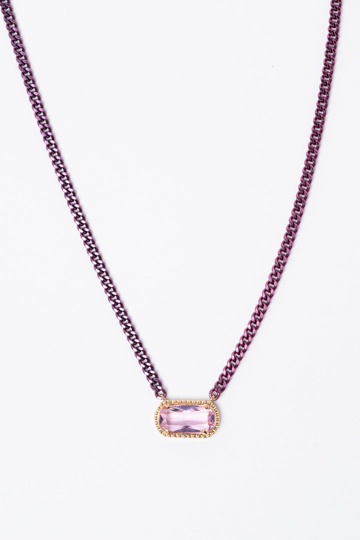 Aubrey Necklace - Metallic Peony