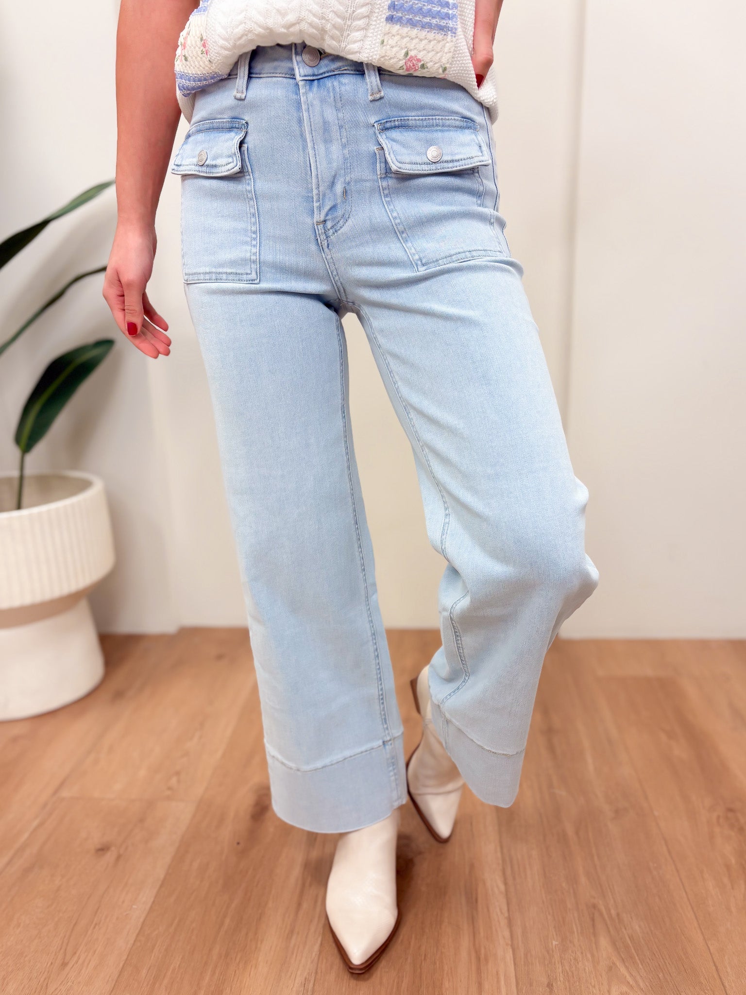 The Vanna By Mica - High Rise Wide Leg Jeans