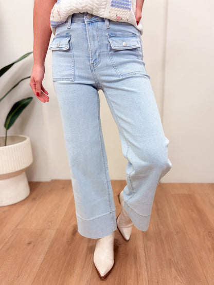 The Vanna By Mica - High Rise Wide Leg Jeans