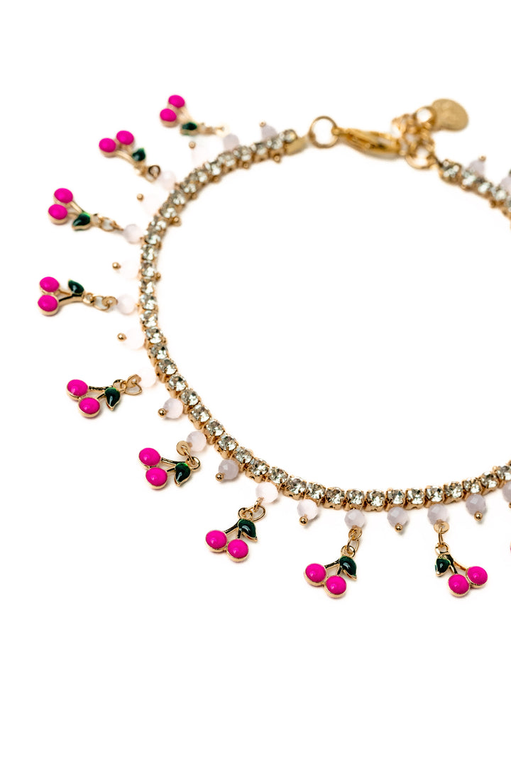 Cherry Blossom Anklet - BAR Babe Pink