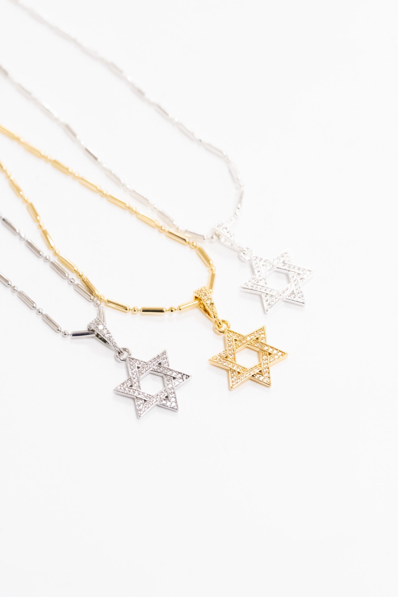 Star Of David Necklace - 3 Colors!