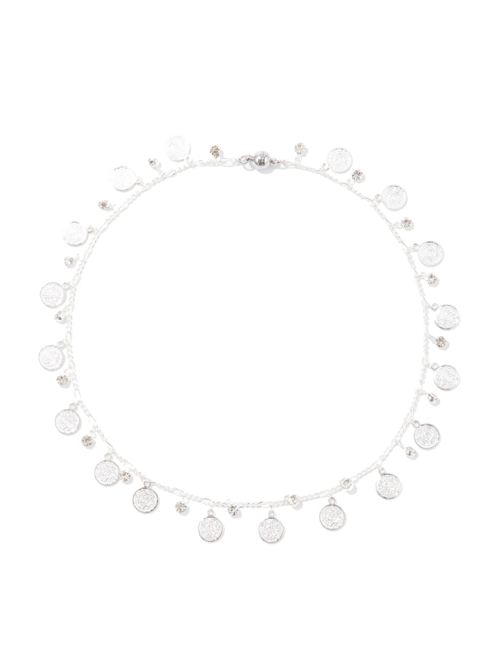 Treasure Hunt Necklace - Liquid Metallic Pearl White