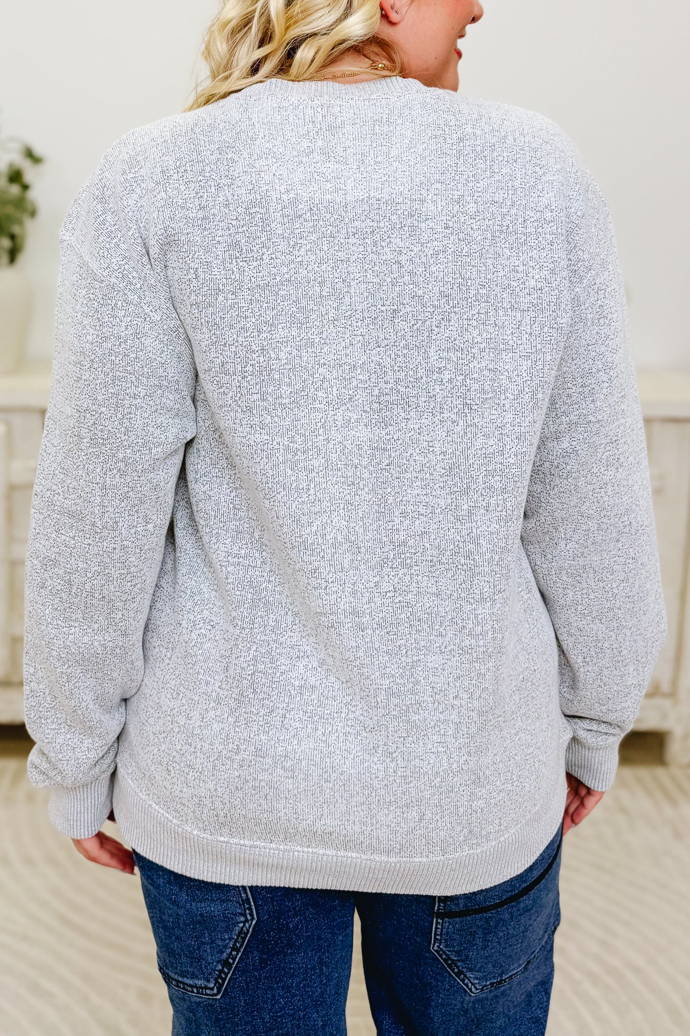 Ciao Bella Graphic Sweatshirt - Light Grey