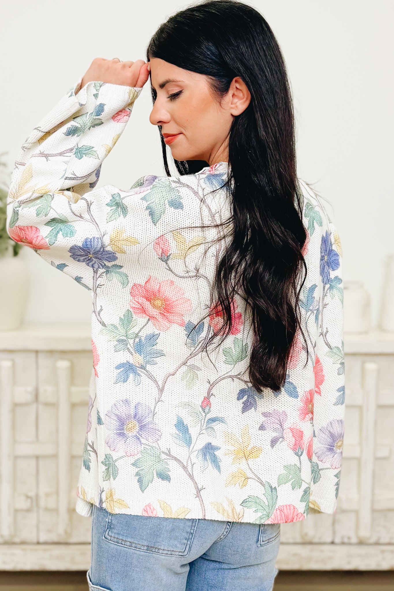 The Petal Touch Sweater Cardigan