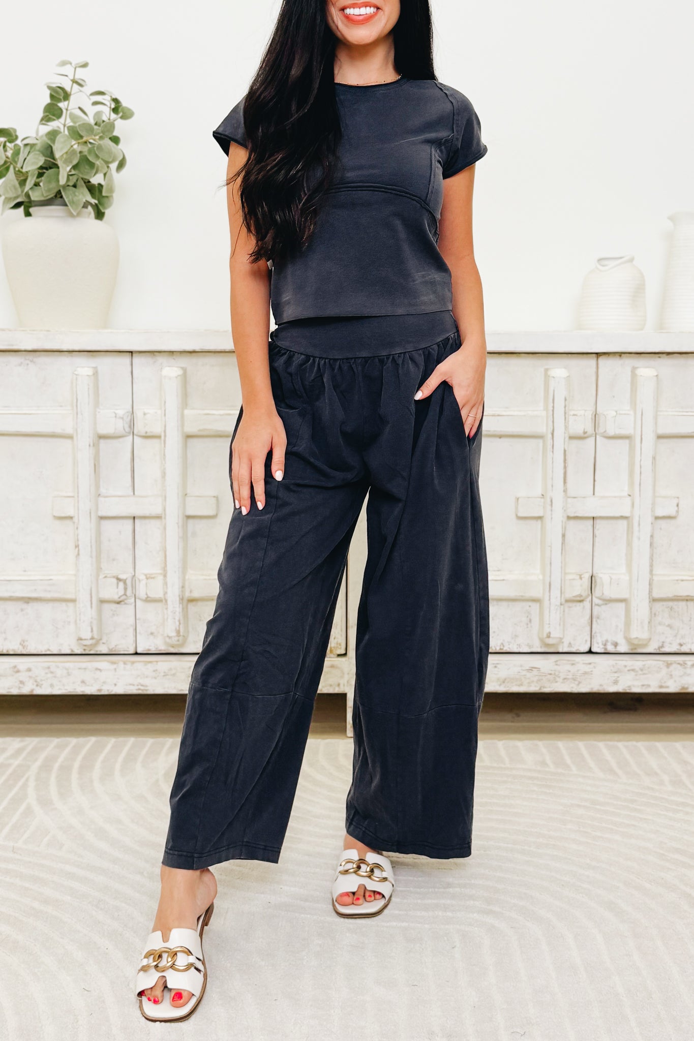 On & So Forth Pants - Ash Black
