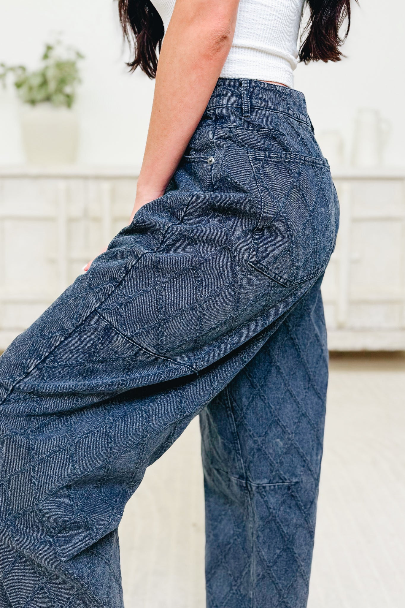 Quilted Comfort By Blue B. -  Barrel Jeans