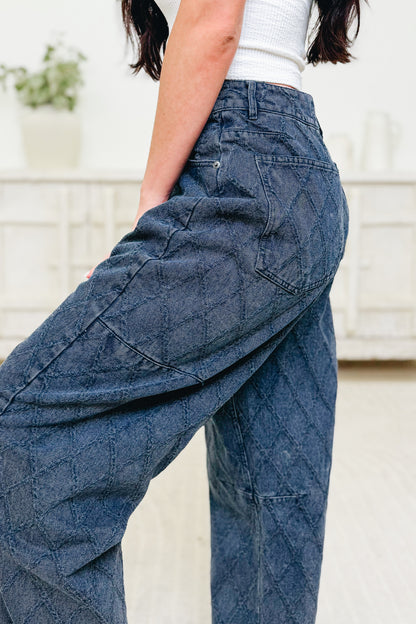 Quilted Comfort By Blue B. -  Barrel Jeans
