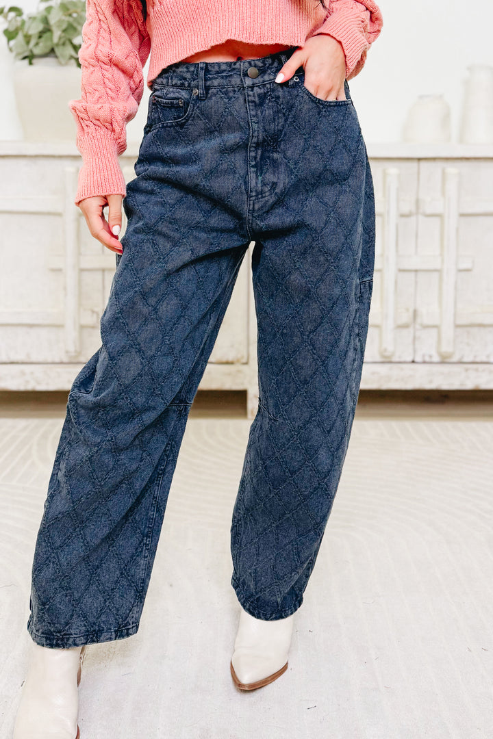 Quilted Comfort By Blue B. -  Barrel Jeans