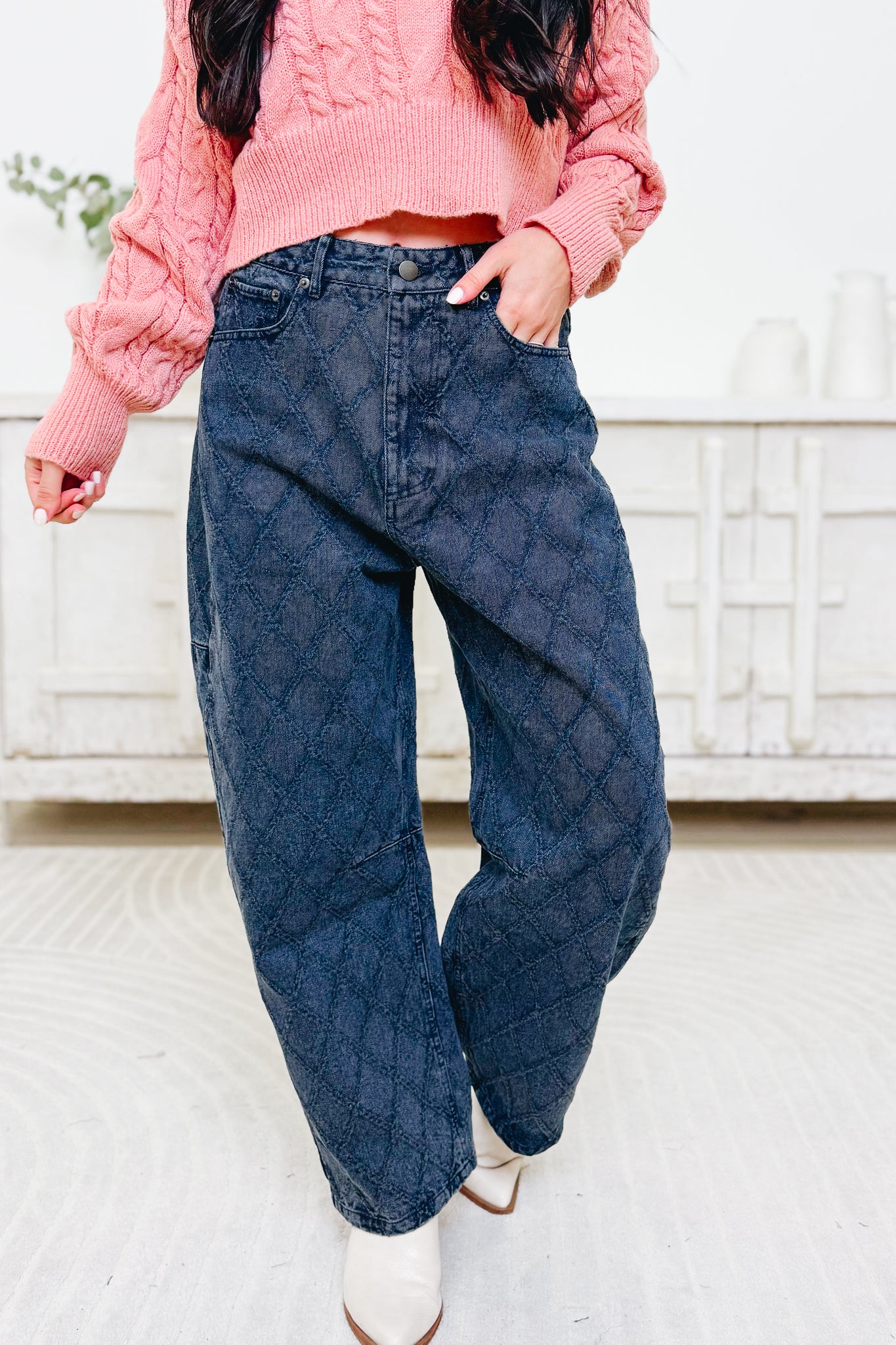 Quilted Comfort By Blue B. -  Barrel Jeans