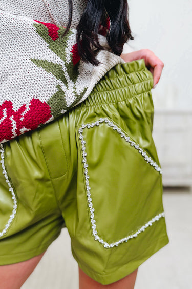 Rock & Rivet Faux Leather Shorts