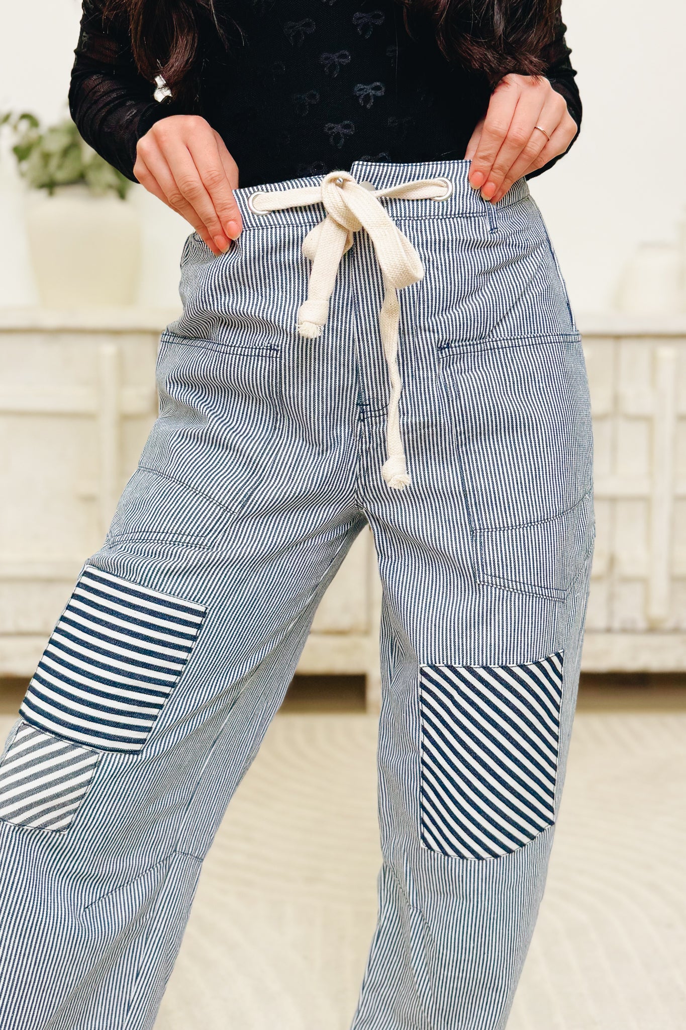 Relax & Enjoy The Ride Pants - Washed Denim