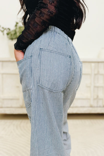 Relax & Enjoy The Ride Pants - Washed Denim