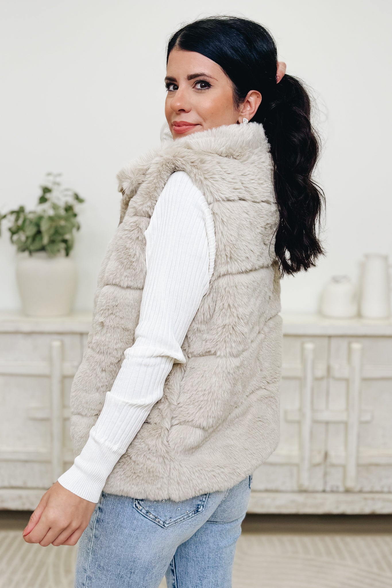 Teddy Bear Faux Fur Vest