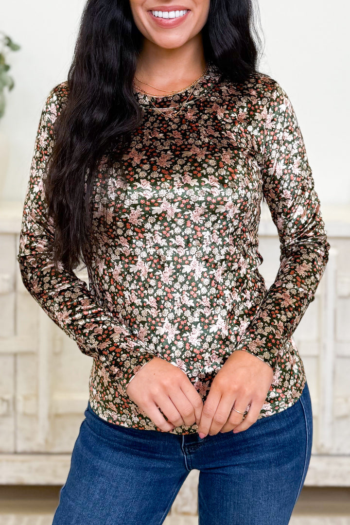 Sprout & Sparkle Pattern Top - 2 Colors!
