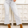 Practical Magic By Mica - Mid Rise Wide Leg Jeans - Arsenic