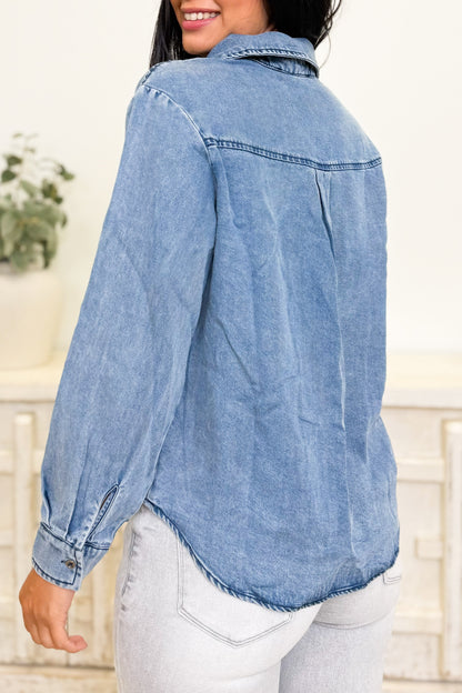 The Rhinestone Ride Button Down Top