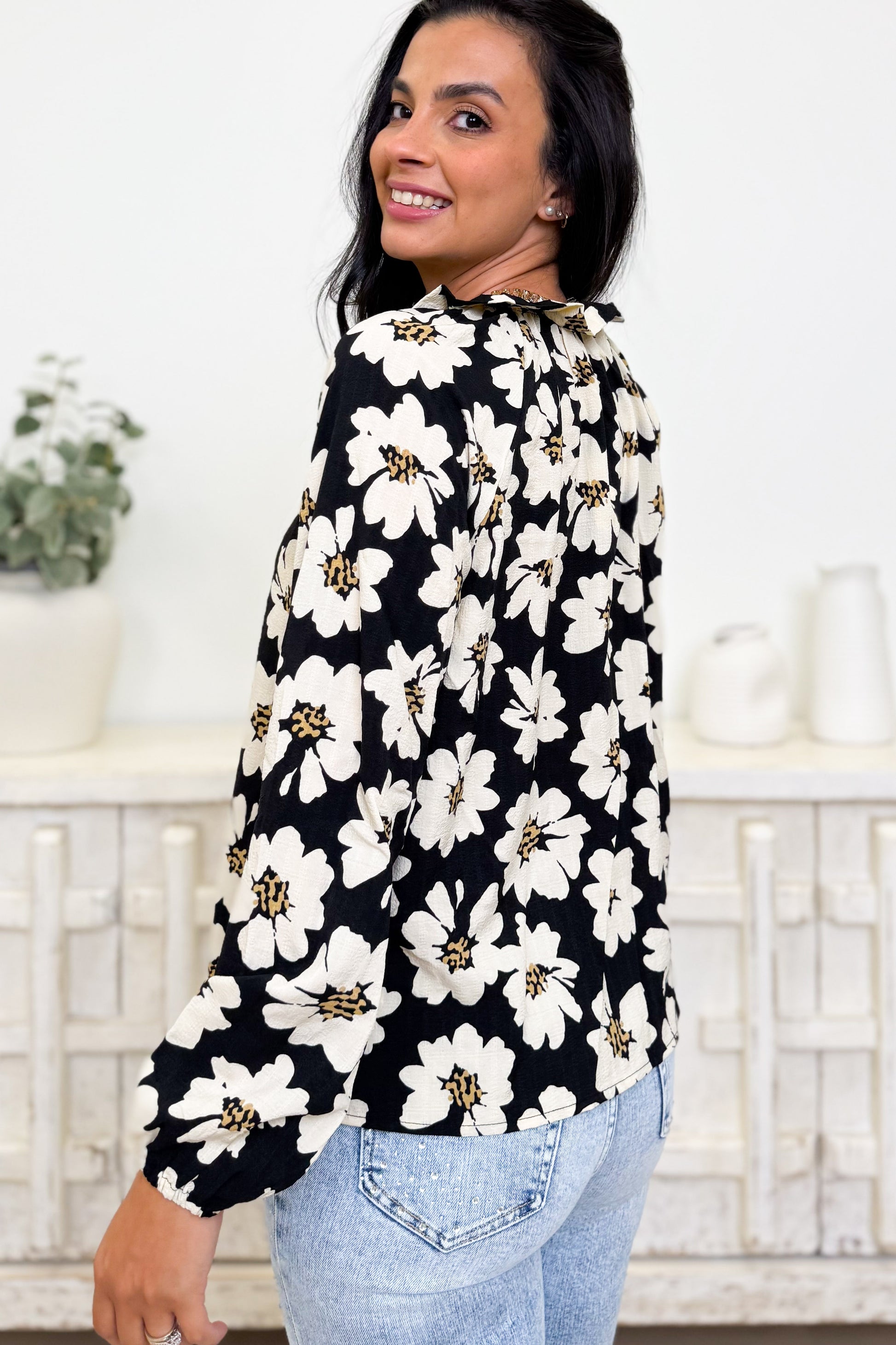 Total Access Floral Top - 2 Colors!