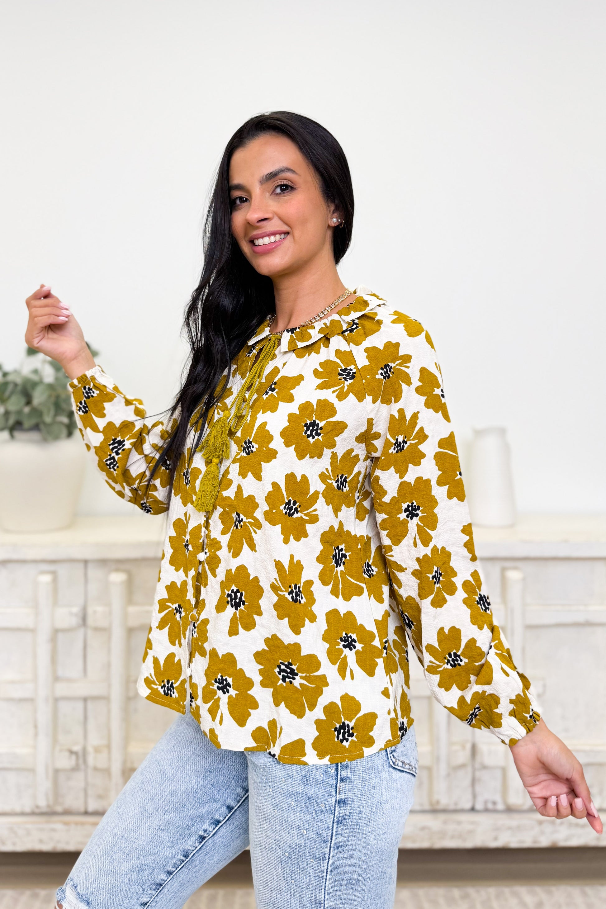 Total Access Floral Top - 2 Colors!