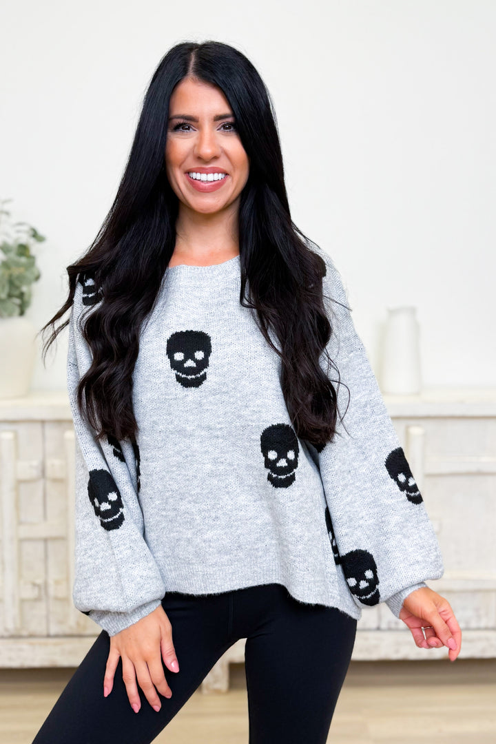 Sticks & Stones Skull Sweater