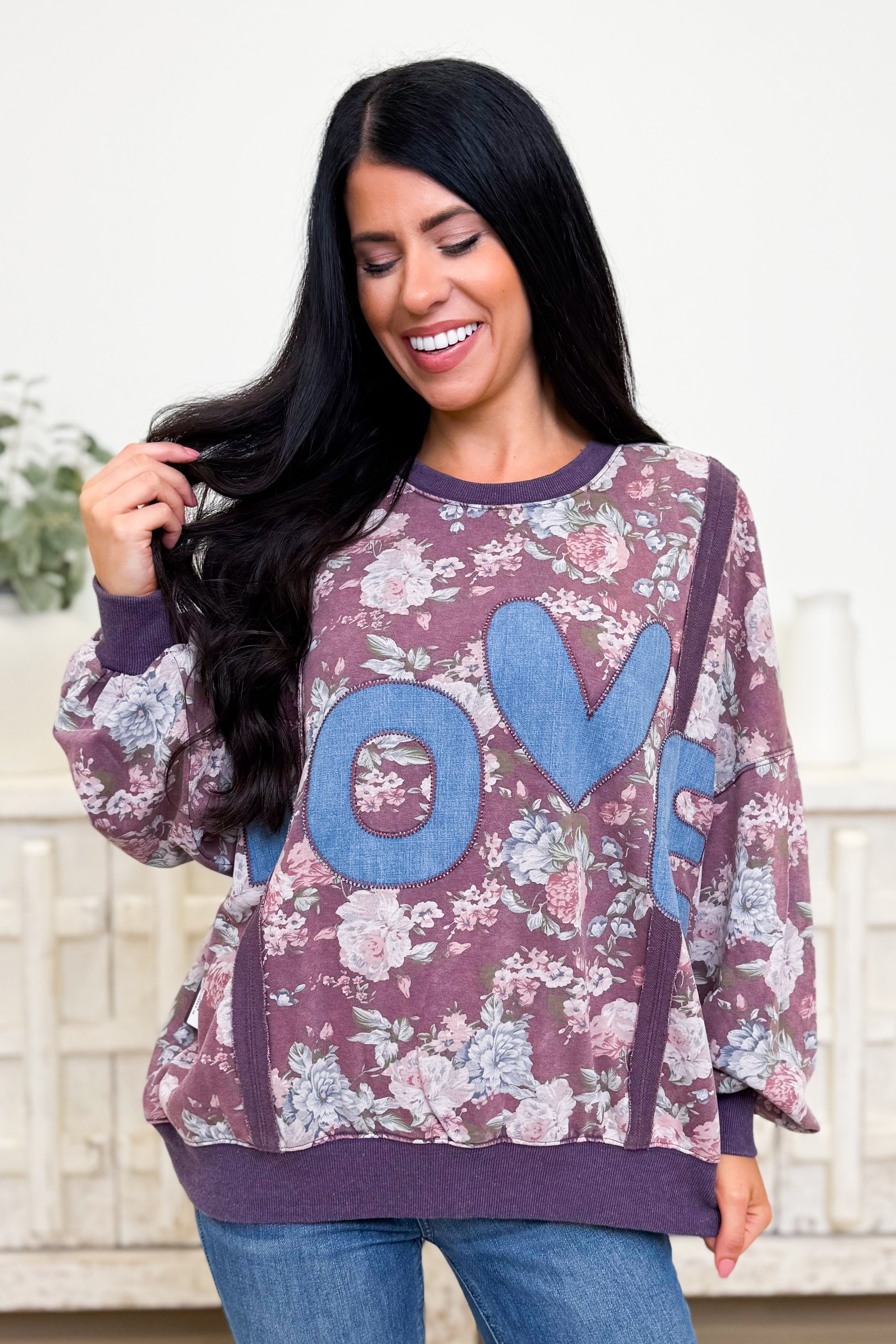 LOVE in Full Bloom Pullover Top