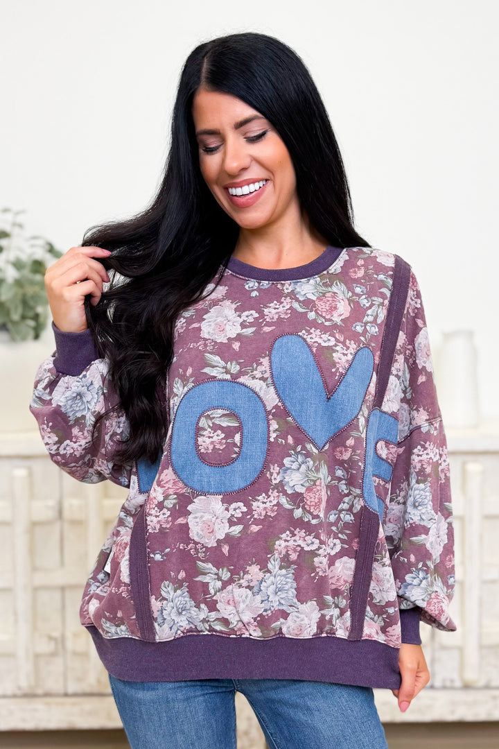 LOVE in Full Bloom Pullover Top