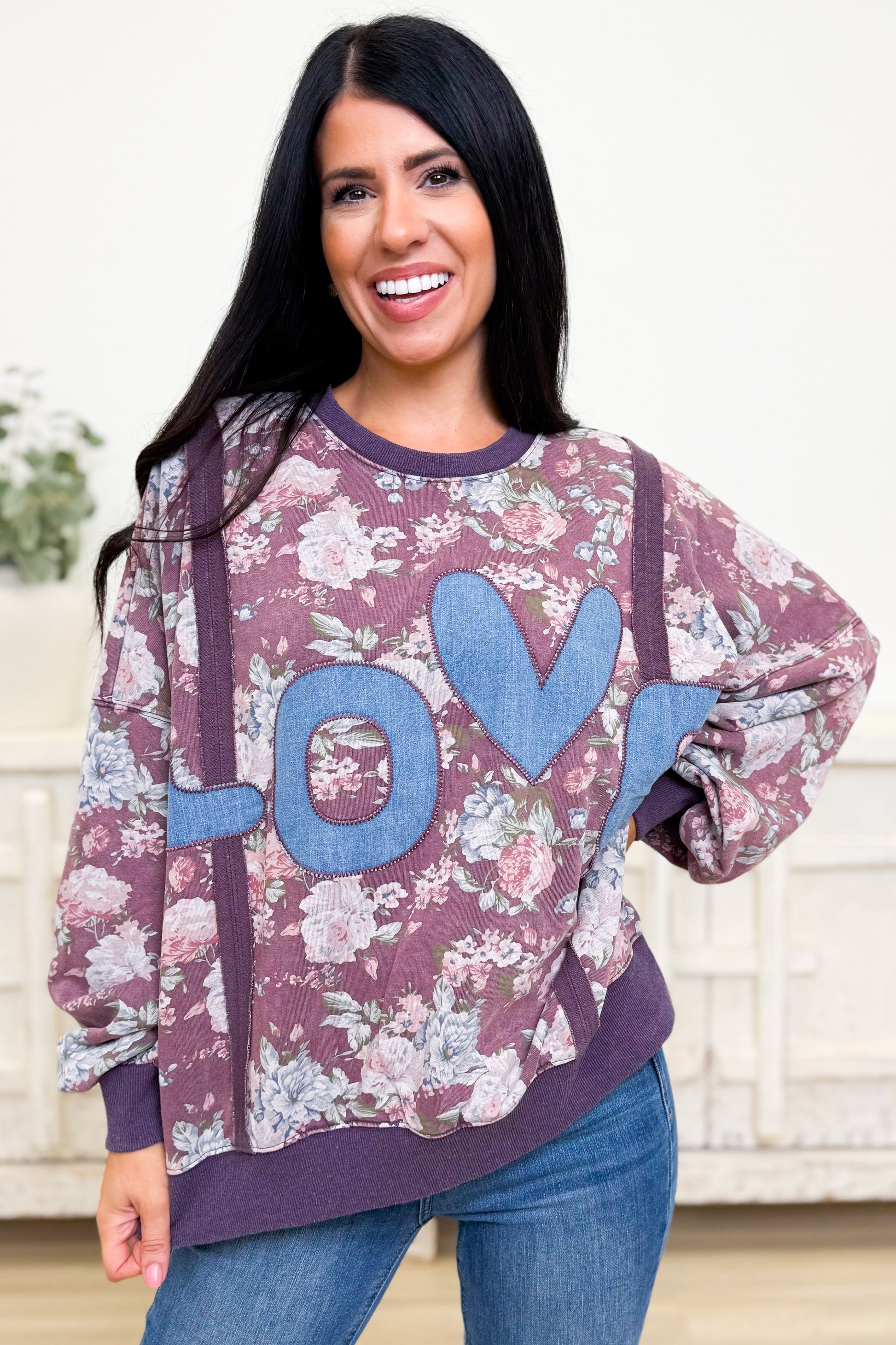 LOVE in Full Bloom Pullover Top