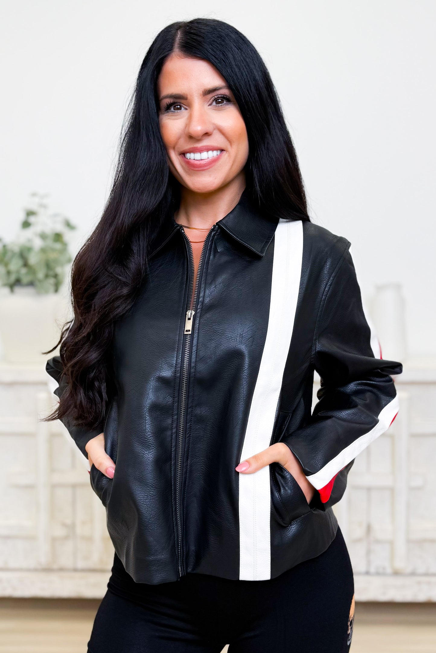 Night Rider Faux Leather Jacket