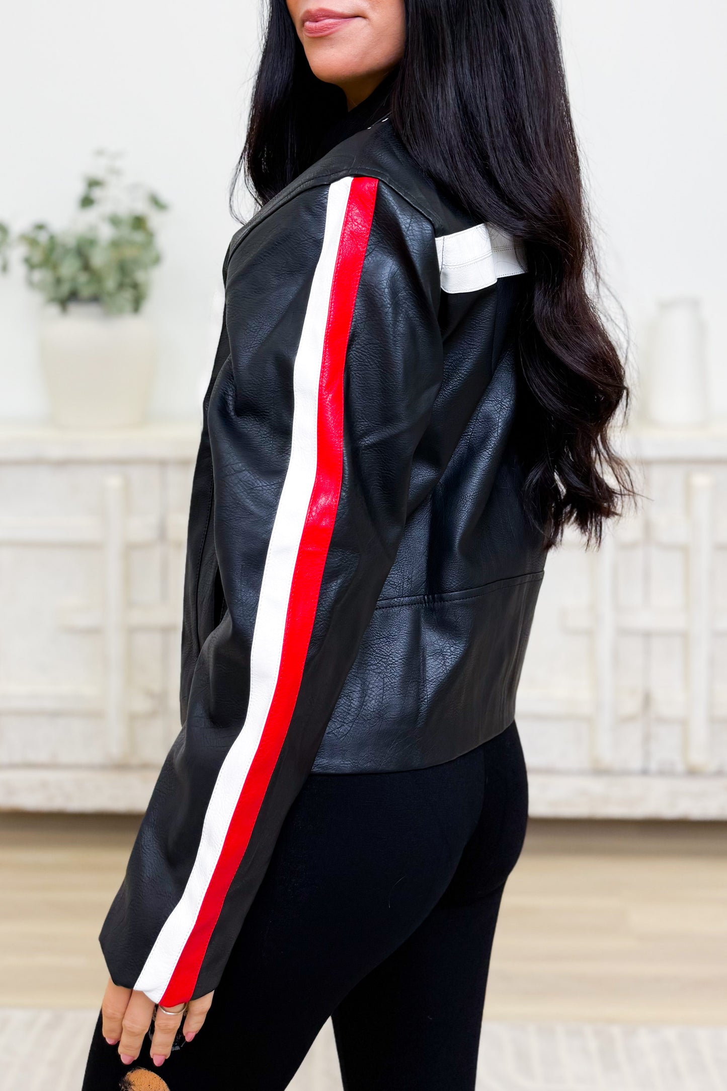 Night Rider Faux Leather Jacket