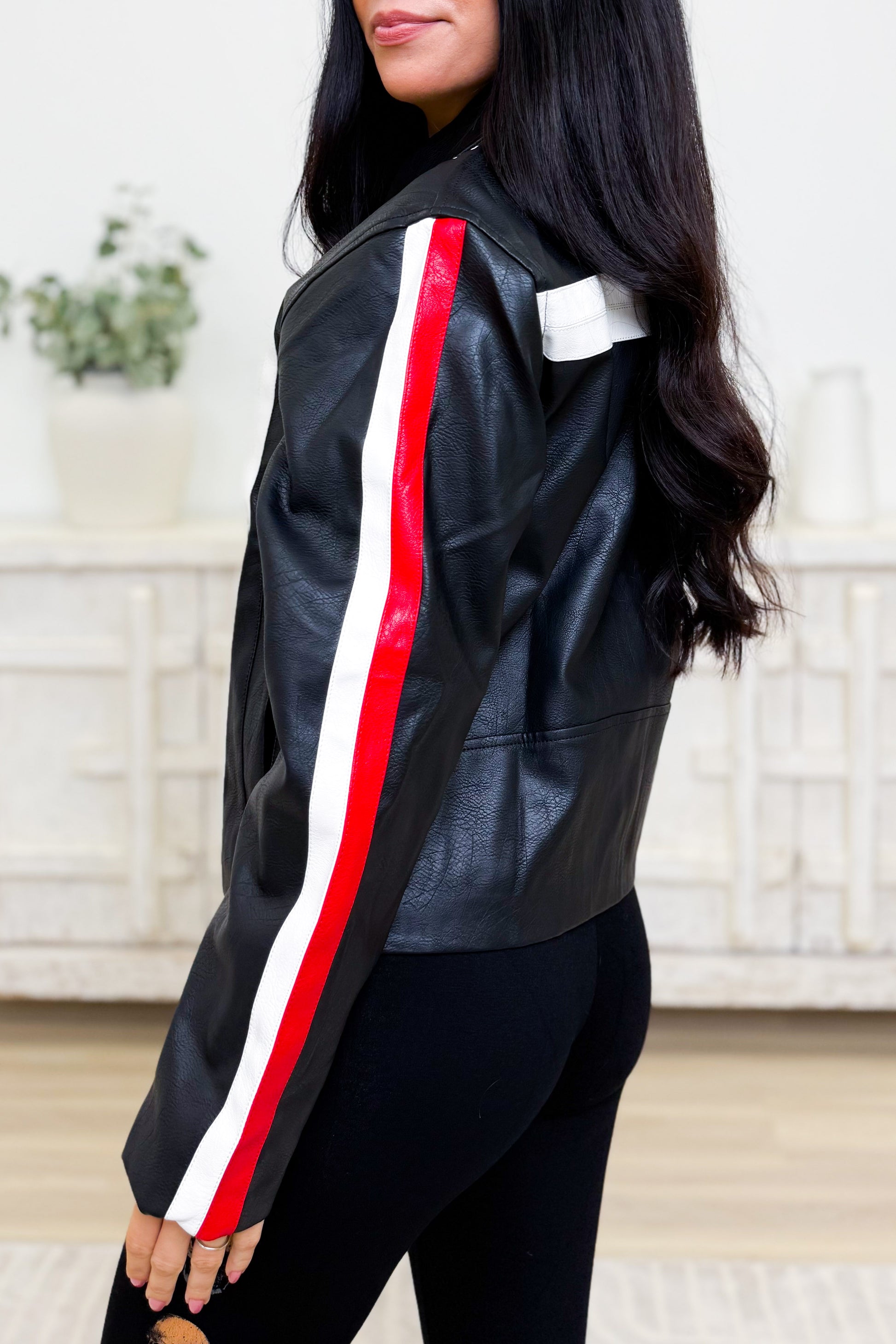 Night Rider Faux Leather Jacket
