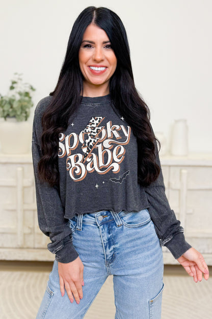 Spooky Baby Leopard Bolt Graphic Pullover - 3 Colors!