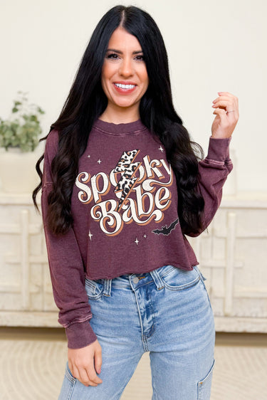 Spooky Baby Leopard Bolt Graphic Pullover - 3 Colors!