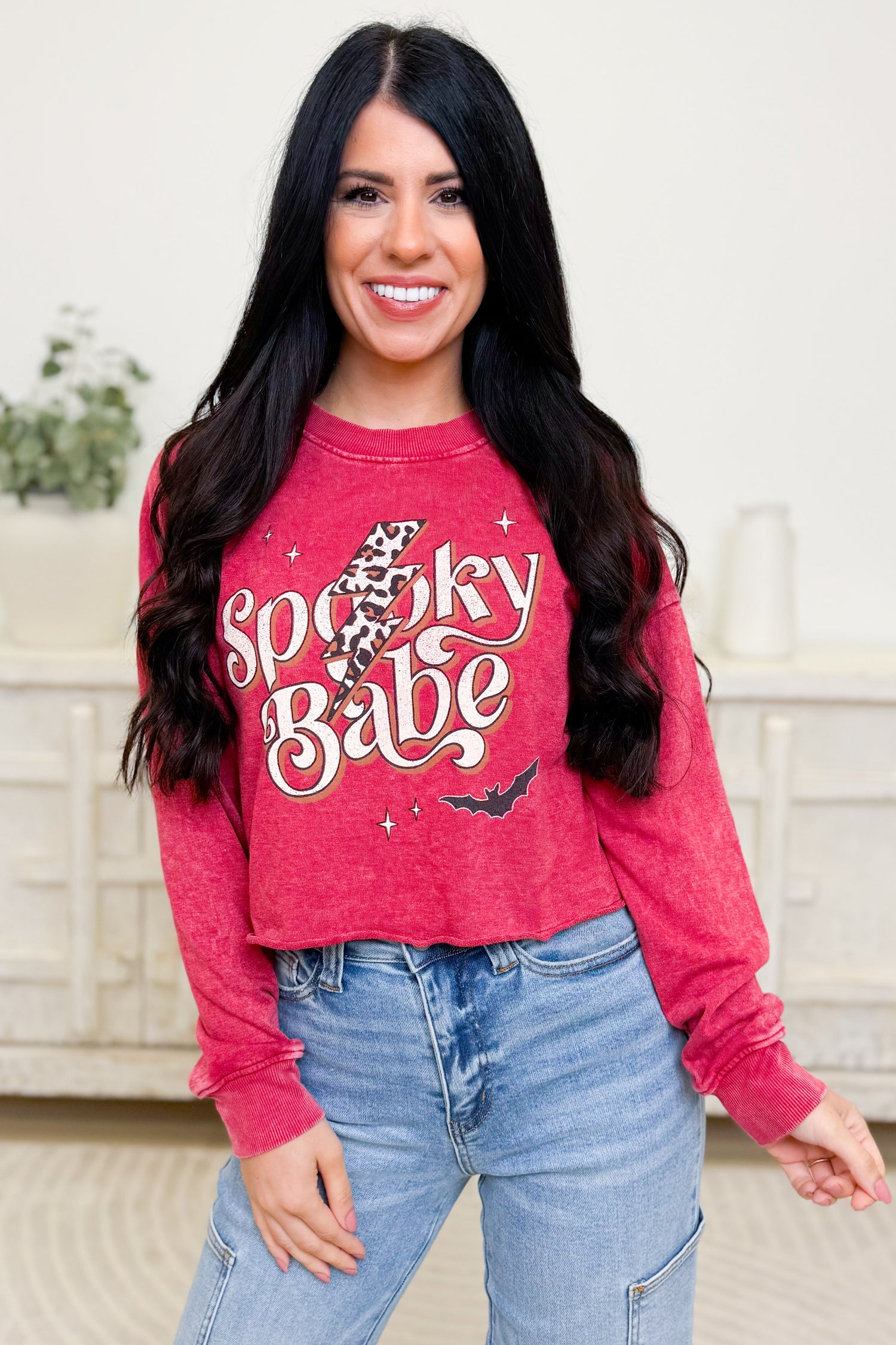 Spooky Baby Leopard Bolt Graphic Pullover - 3 Colors!