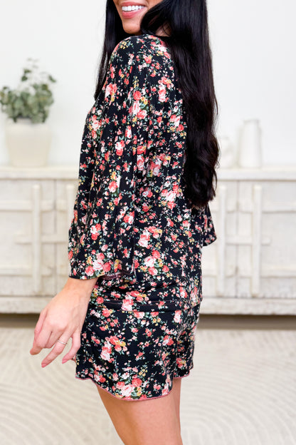 Petal Perfection Rose Shorts Set - 2 Colors!