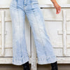 Takin' Care Of Business Mid Rise Denim Pants - Denim