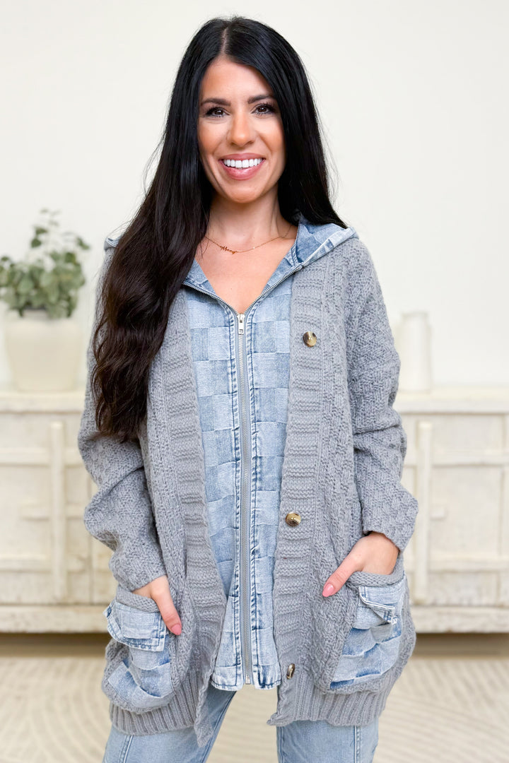 Never To Late Sweater Cardigan - 2 Colors!