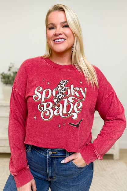 Spooky Baby Leopard Bolt Graphic Pullover - 3 Colors!