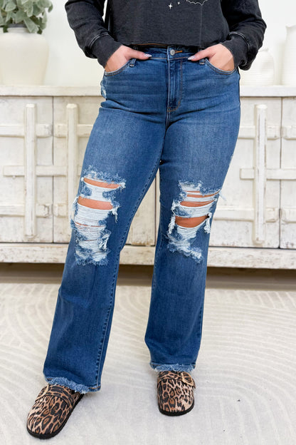 Forever Young By Judy Blue - Mid Rise Relaxed Jeans