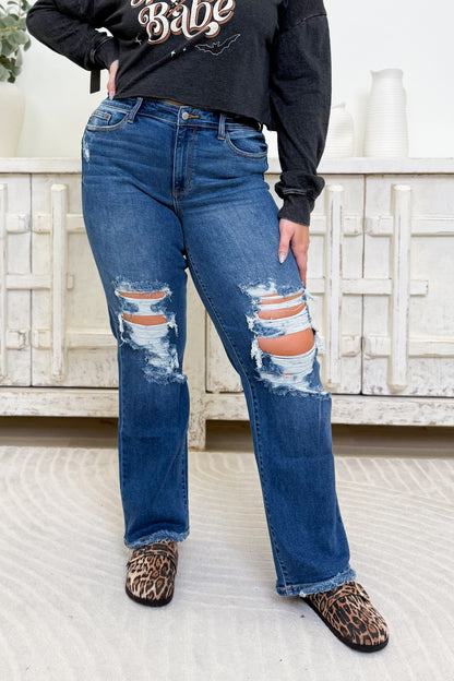 Forever Young By Judy Blue - Mid Rise Relaxed Jeans