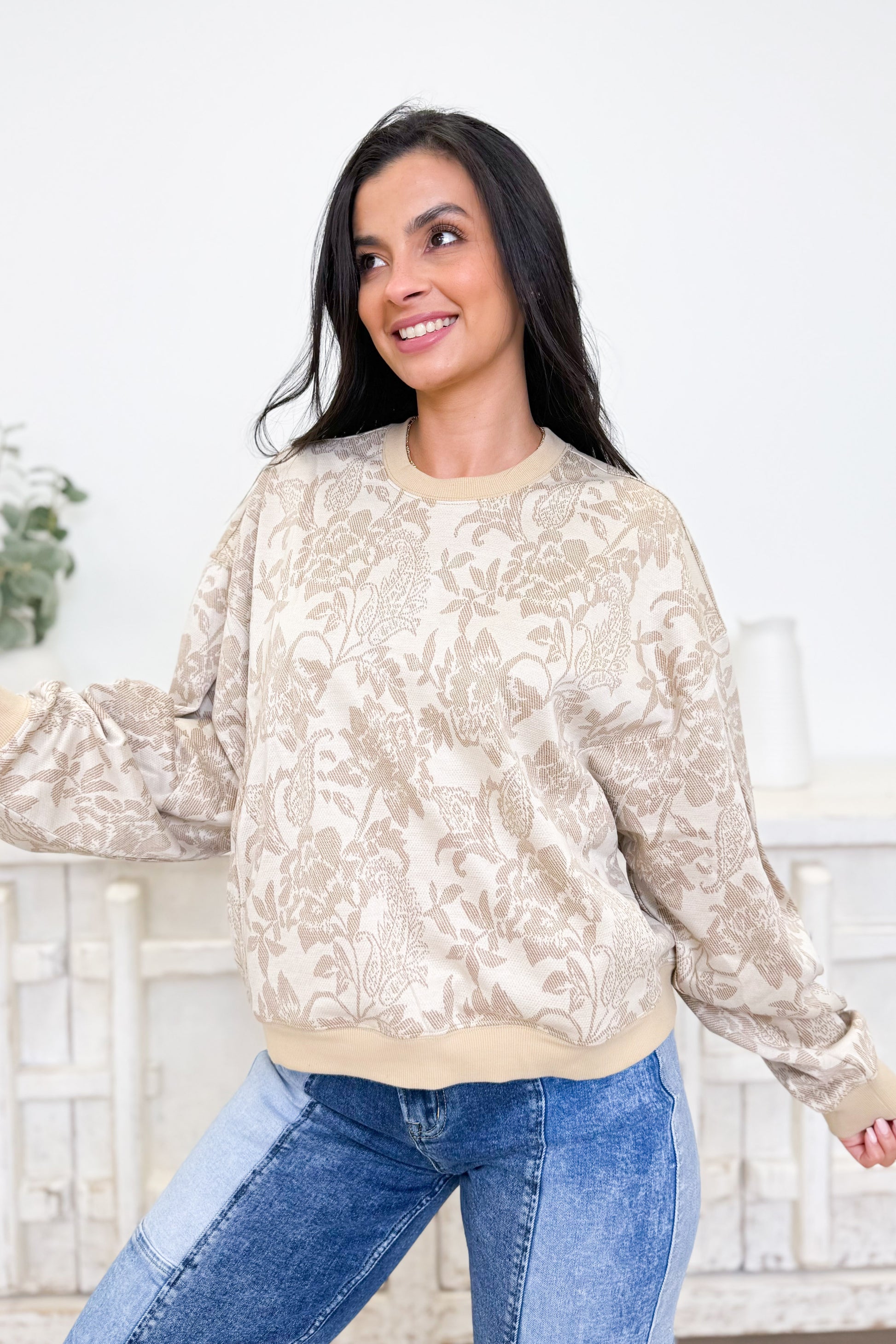Bloom & Blush Sweater Top - 2 Colors!
