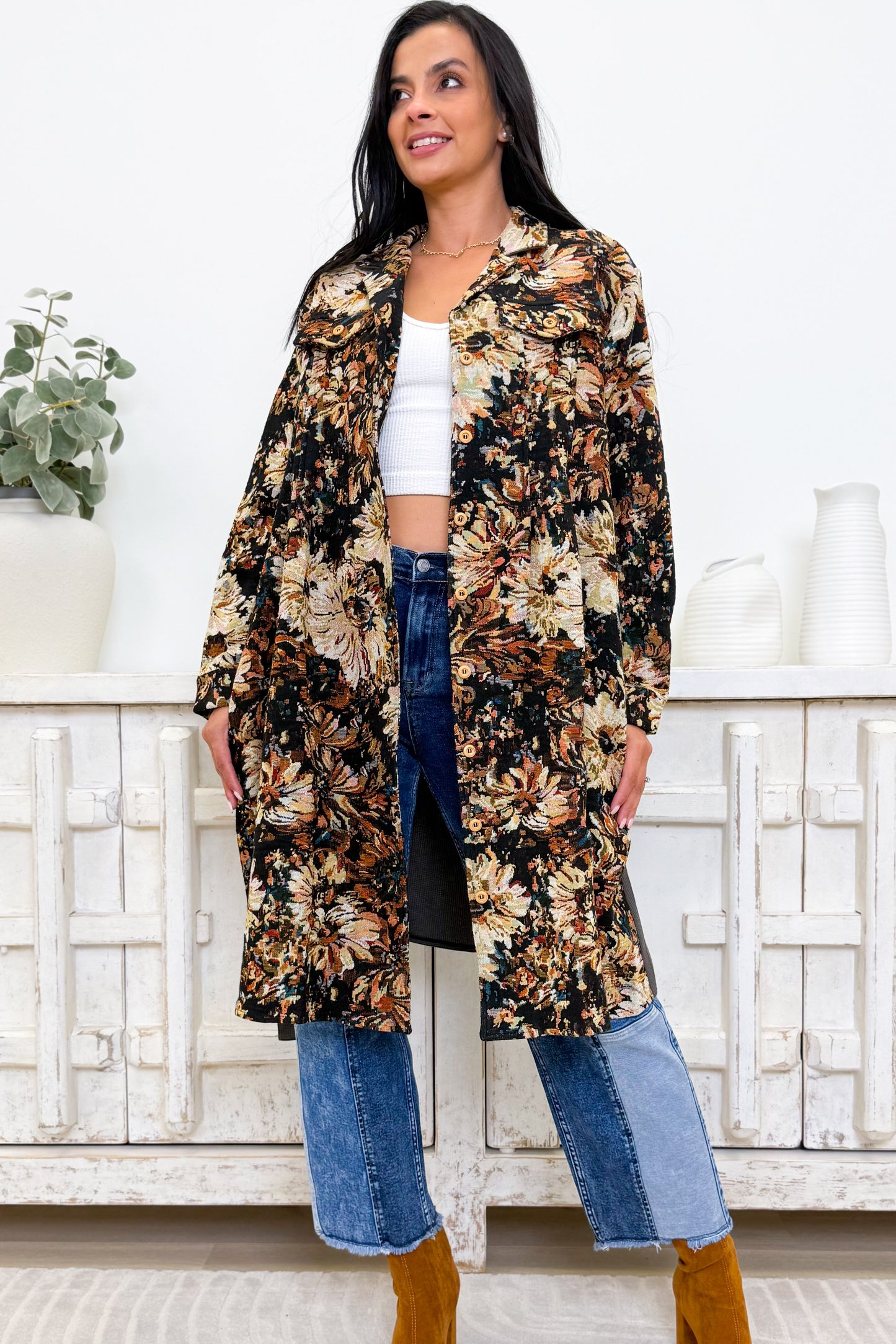 Maple Meadows Button Down Coat