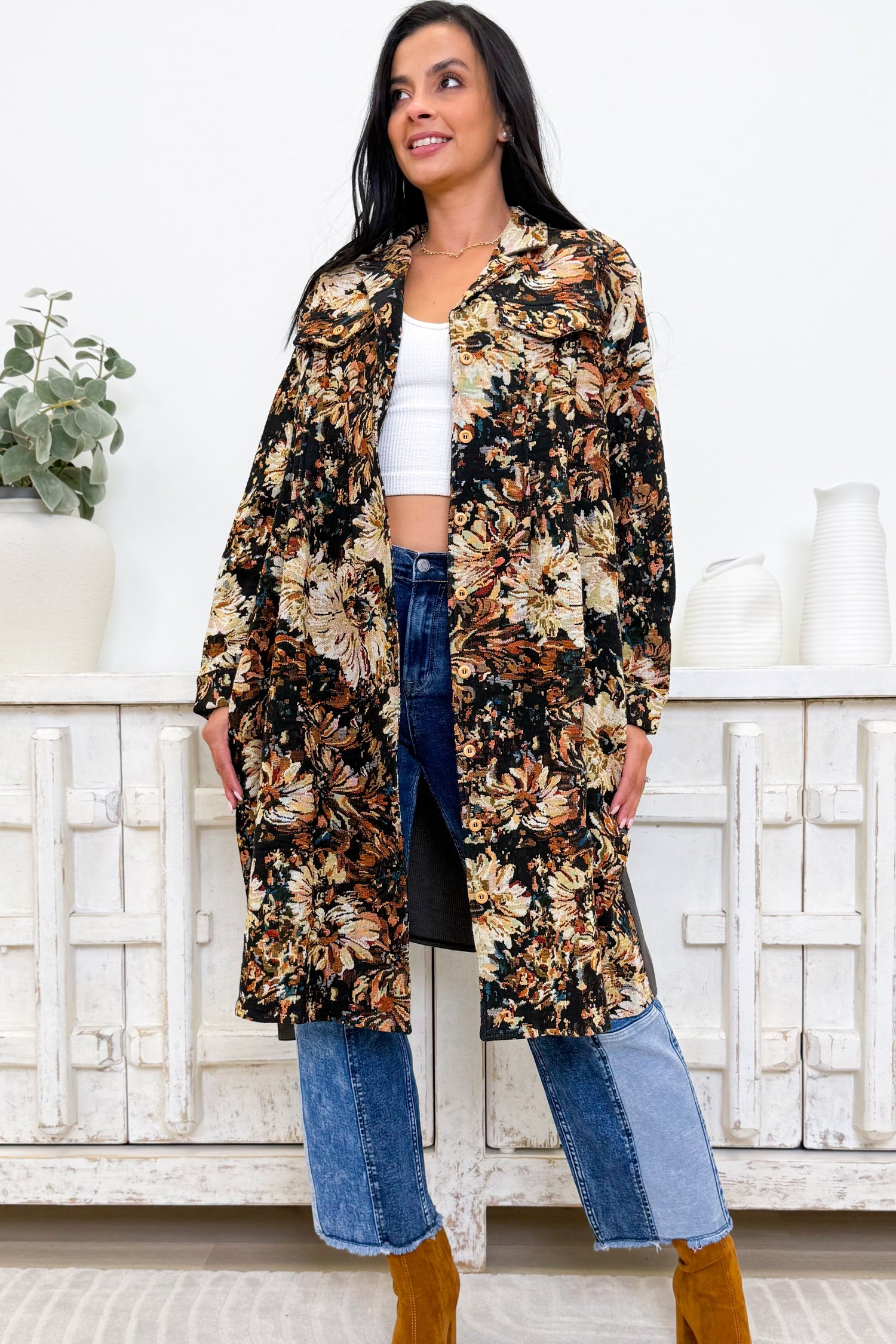 Maple Meadows Button Down Coat