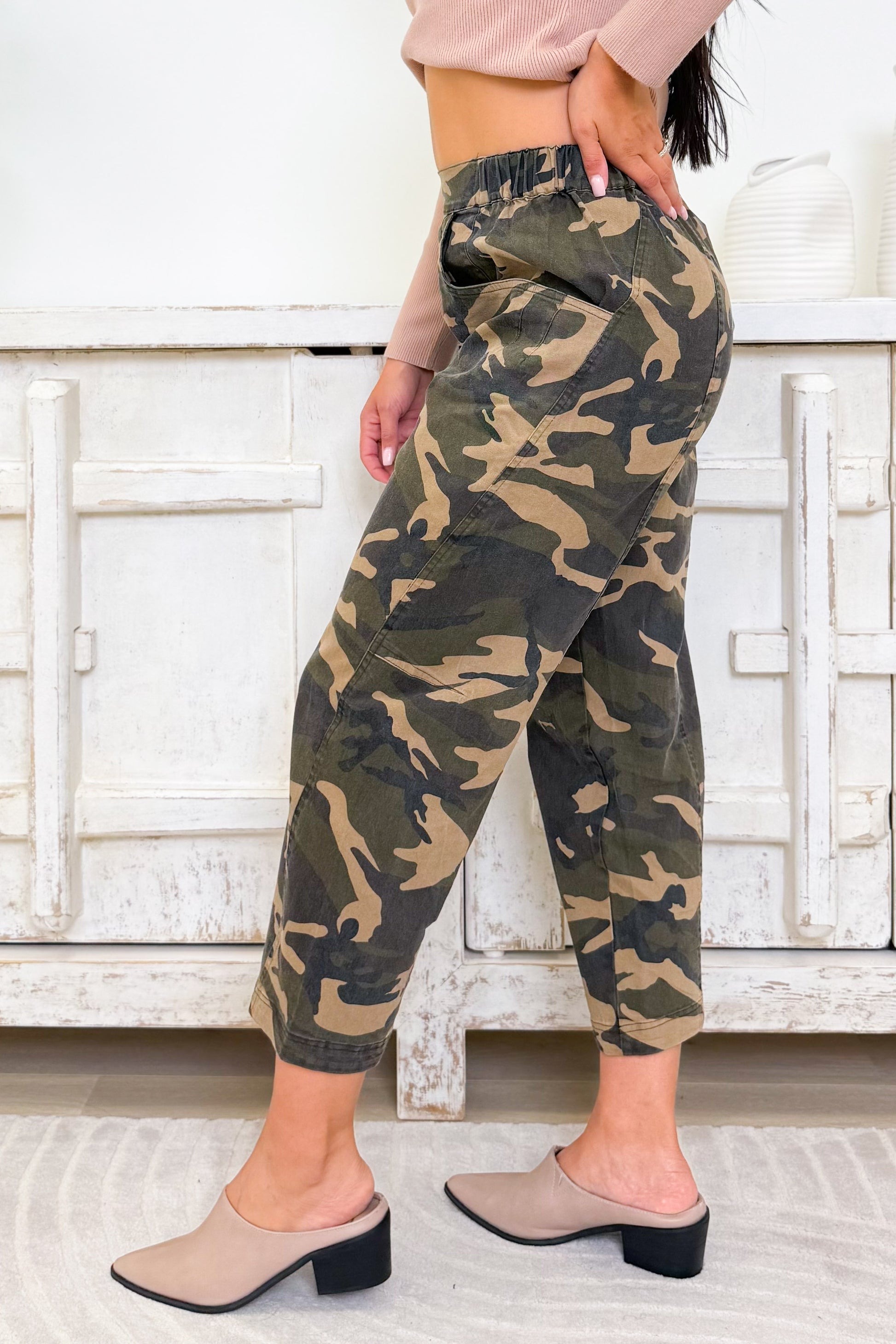 Combat Cutie Camo Pants - Olive Multi