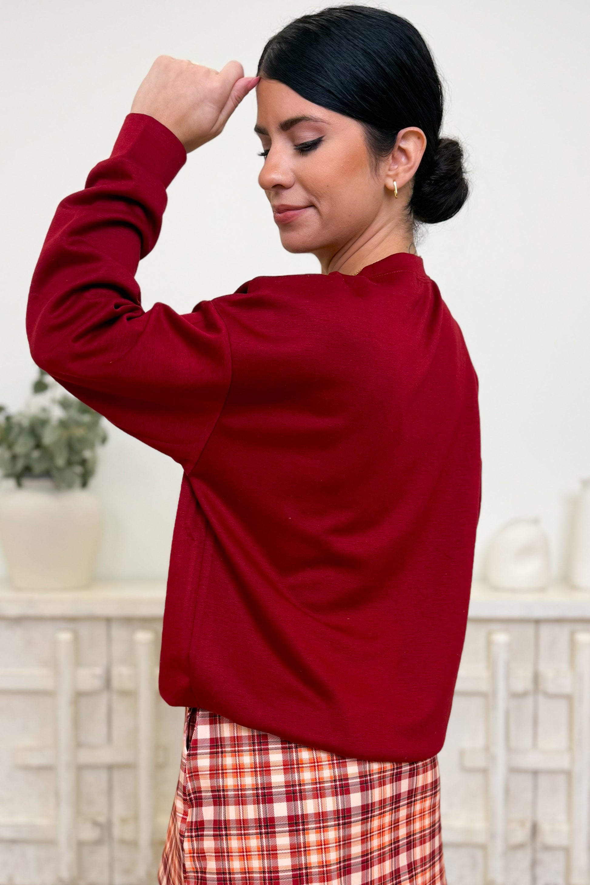 Thankful Plaid Pullover