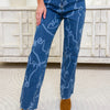 Bows Before Bros Baggy Straight Leg Jeans - Bows