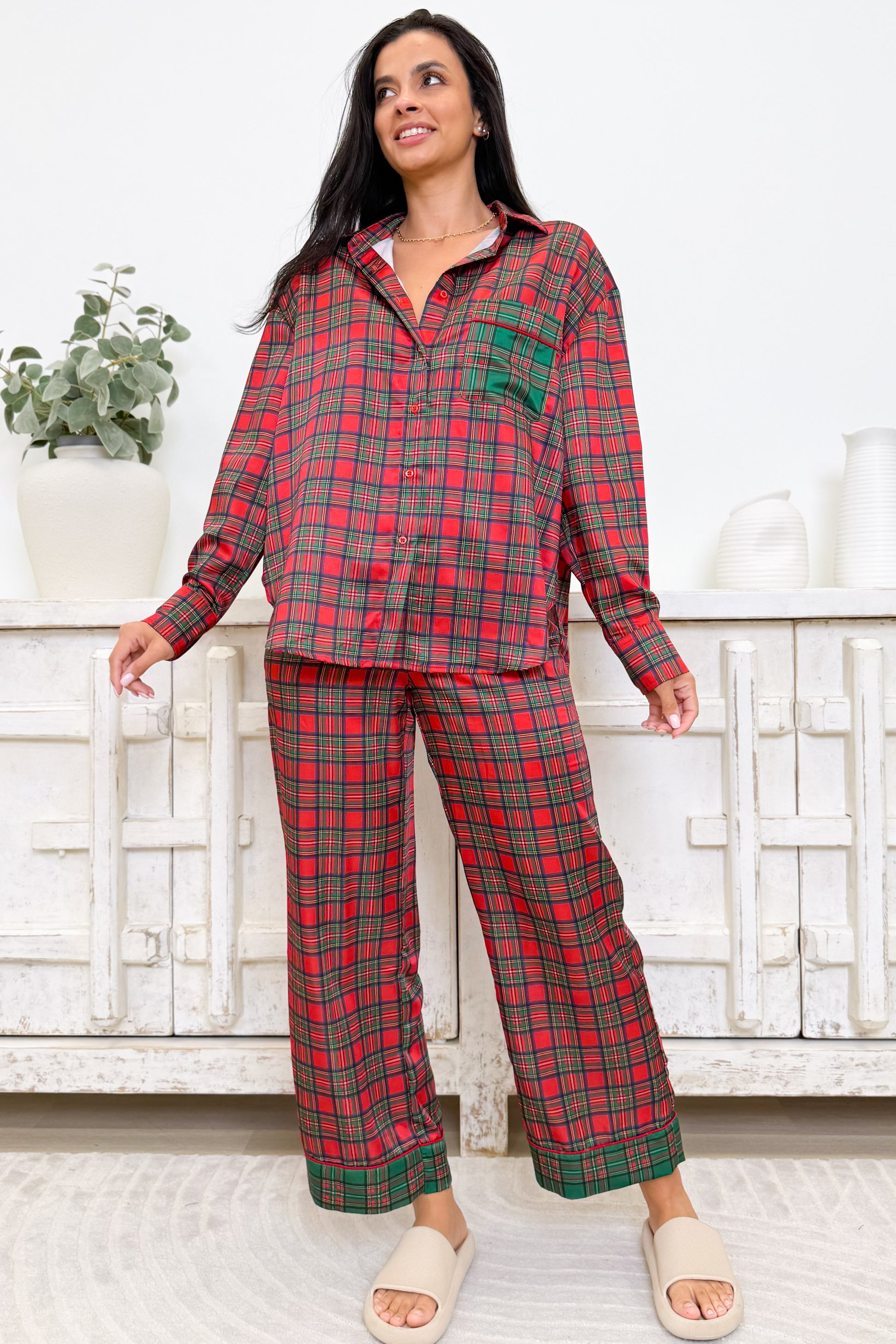 Deck The Holidays Pajama Set - 2 Colors!