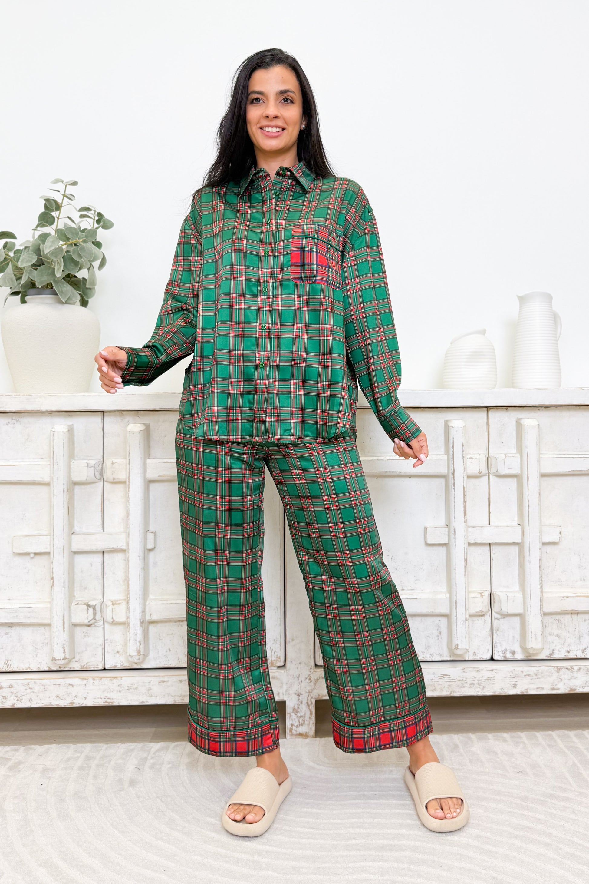 Deck The Holidays Pajama Set - 2 Colors!