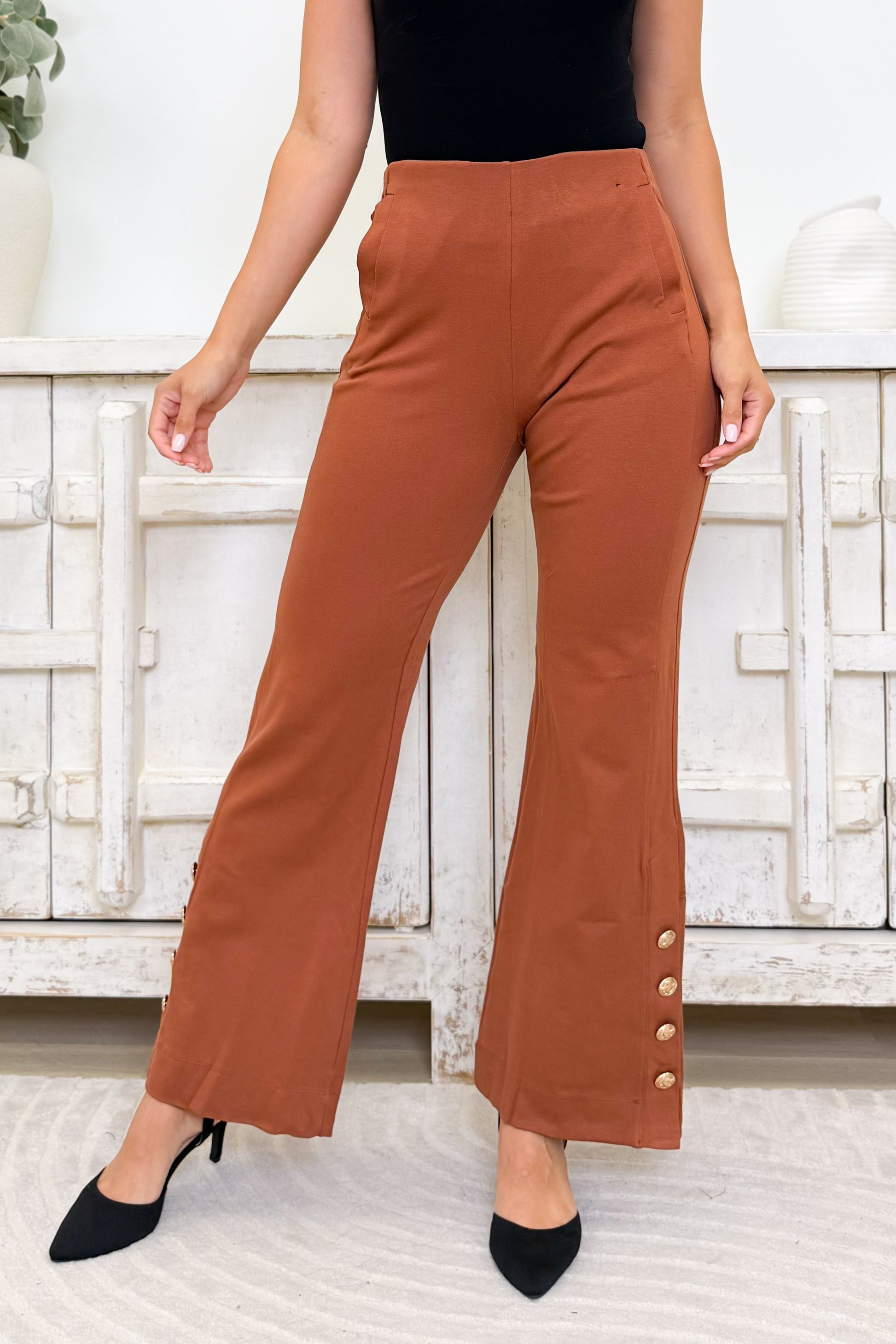 Magic Button Hem Pants - 6 Colors!