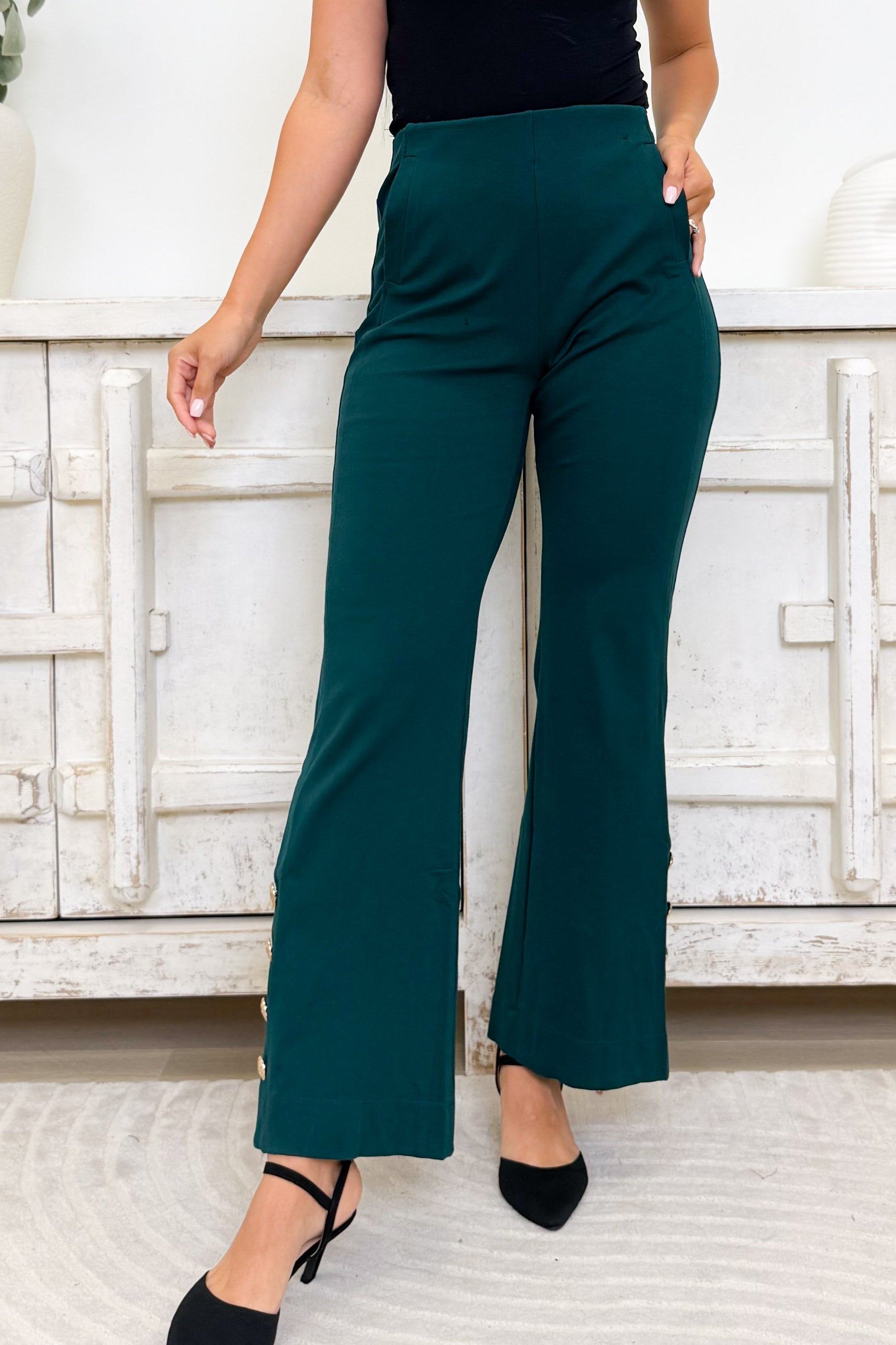 Magic Button Hem Pants - 6 Colors!