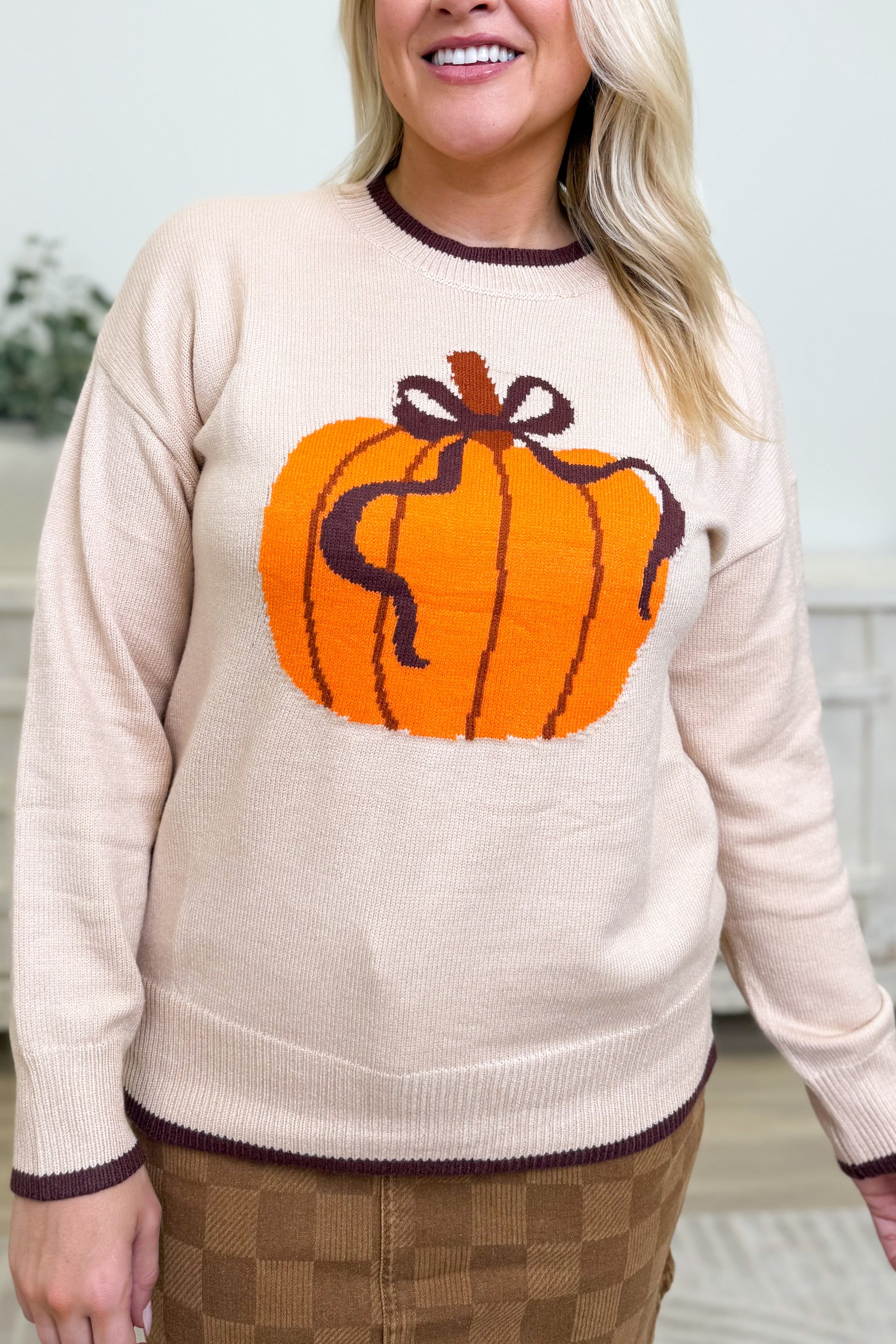 Harvest Hues Pumpkin Sweater