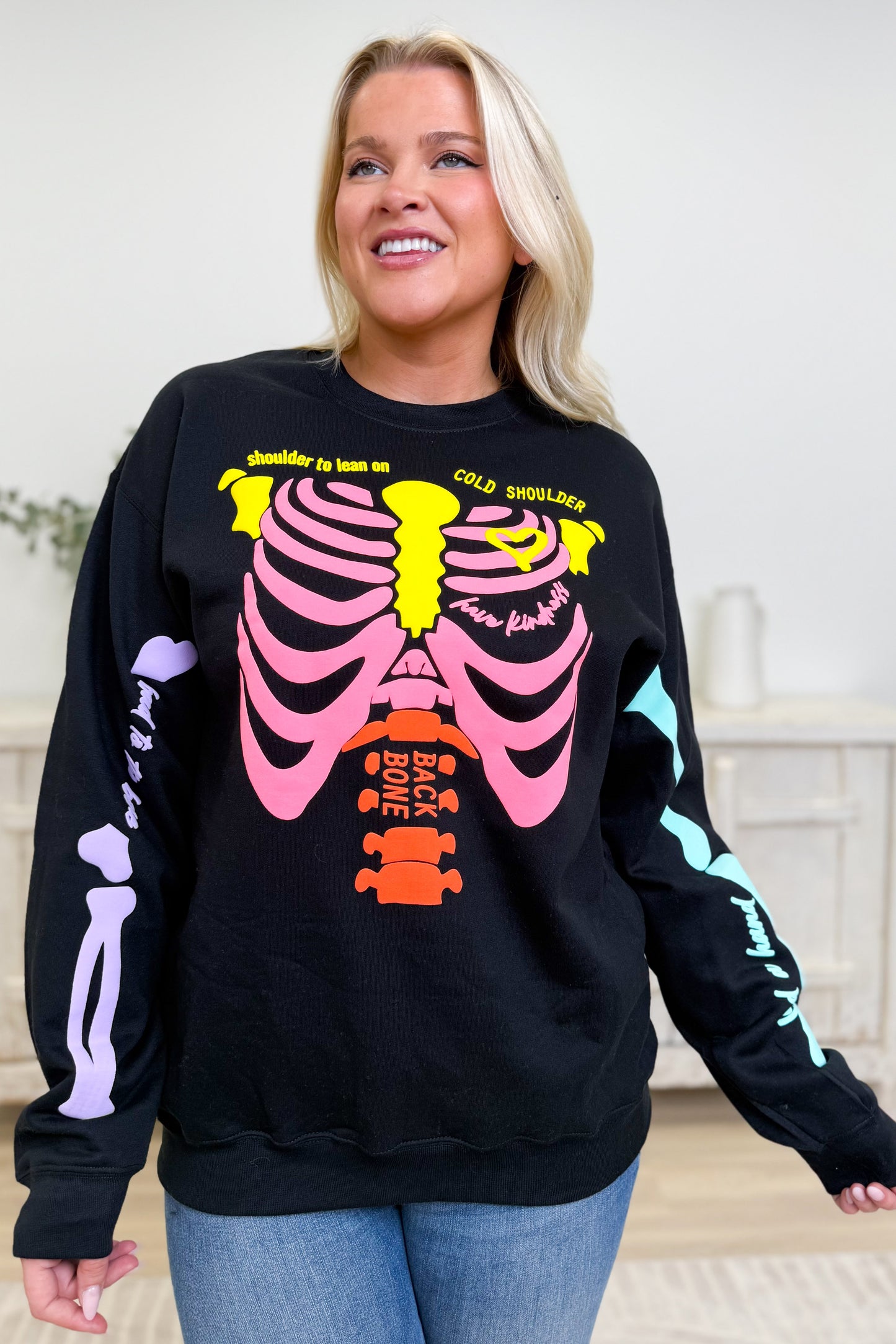 Neon Skelly Graphic Sweatshirt